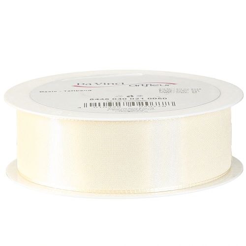 Produkt Wstążka prezentowa i dekoracyjna wstążka tafta kremowa 40mm 50m