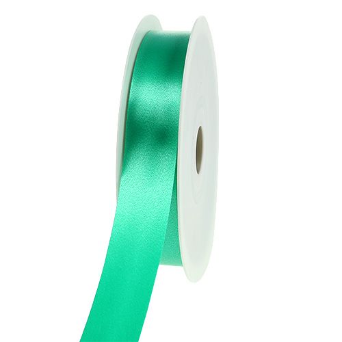 Wstążka prezentowa karbowana zielona 25mm 100m