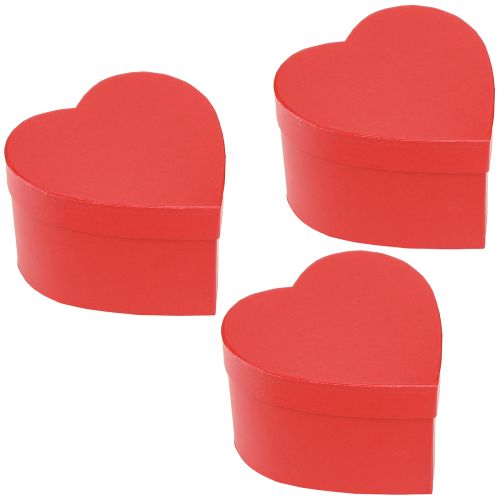 Produkt Pudełko upominkowe dekoracja papierowa serce czerwone 14×14,5cm W9cm 3szt