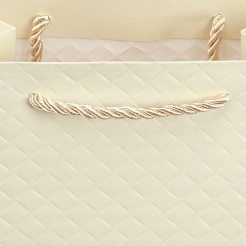 Produkt Torba na prezenty papierowa torba na prezenty kremowa 18×10×23cm 1 szt