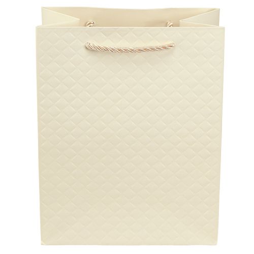 Produkt Torba na prezenty papierowa torba na prezenty kremowa 18×10×23cm 1 szt
