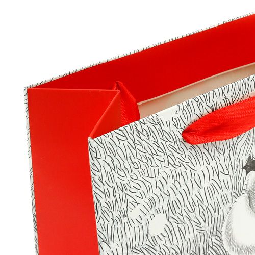 Floristik24 Worek na prezenty Mikołaj 24cm x18cm x 8cm