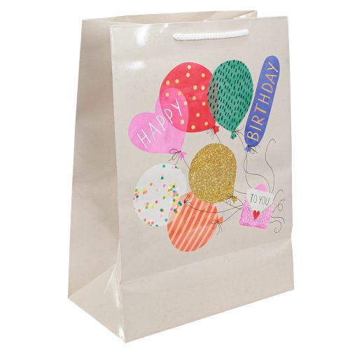 Produkt Torebka prezentowa „Wszystkiego najlepszego” papierowa torebka urodzinowa 26×14×36cm 2szt.