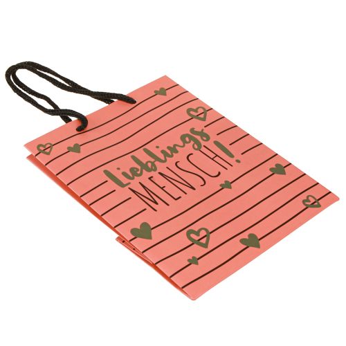 Produkt Worek prezentowy z serduszkami „Ulubiona osoba” papier 18×10×23cm 2szt
