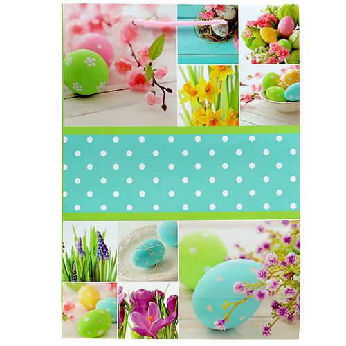 Floristik24 Torebka prezentowa motyw wielkanocny 18cm x 23cm 1szt.