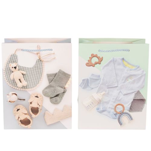 Produkt Torebka prezentowa dla chłopca – idealna na prezent z okazji narodzin – 23 cm – 2 sztuki