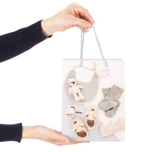 Produkt Torebka prezentowa dla chłopca – idealna na prezent z okazji narodzin – 23 cm – 2 sztuki