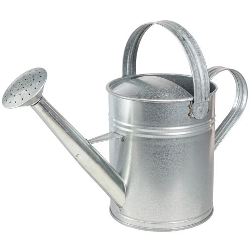 Produkt Dekoracyjna konewka w stylu retro metalowa srebrna 42x15,5x27cm
