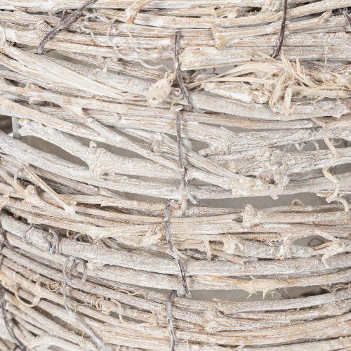 Produkt Dekoracyjna konewka o gustownym, plecionym wzorze, idealna do eleganckiego wystroju domu, 26 cm