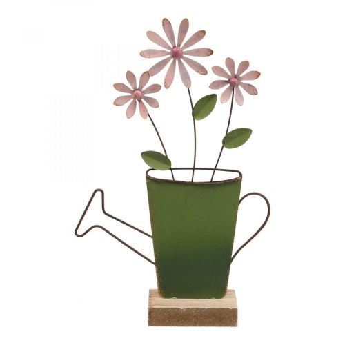 Floristik24 Konewka dekoracja stołu metalowa dekoracja stołu kolor rdzy 23,5/24cm 2 szt
