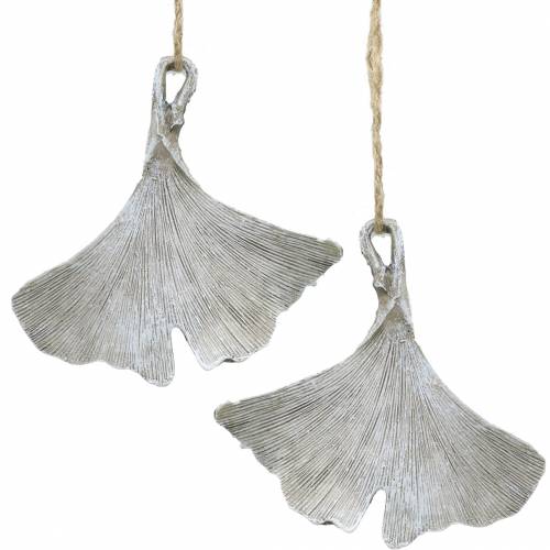 Produkt Dekoracja nagrobna liść miłorzębu do zawieszenia 10cm 3 szt
