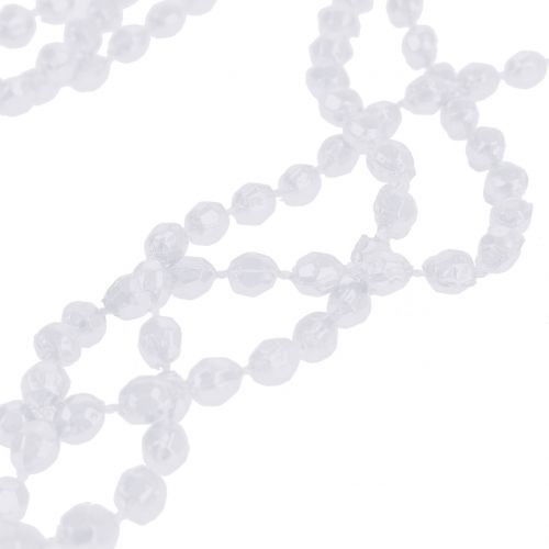 Produkt Ozdoba choinkowa wstążka perłowa biała 275cm
