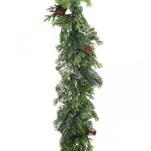 Floristik24 Girlanda świąteczna girlanda dekoracyjna z szyszkami zielona 182cm
