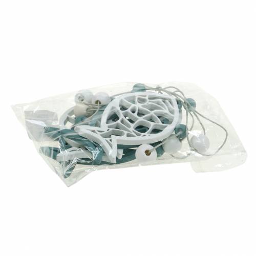 Floristik24 Deco Garland Maritime Fishes and Pearls Blue White 120cm