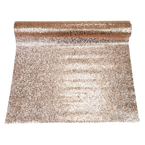 Produkt Bieżnik Świąteczny bieżnik w kolorze różowego złota 48×450cm