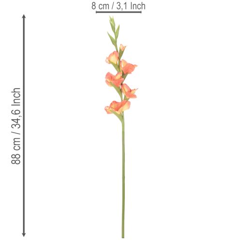 Sztuczny mieczyk z wieloma kwiatami do bukietu, 88 cm | Floristik24.pl