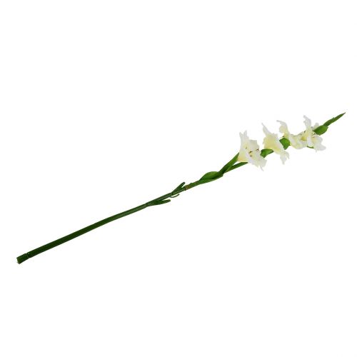 Floristik24 Gladiolus biały 86cm sztuczny