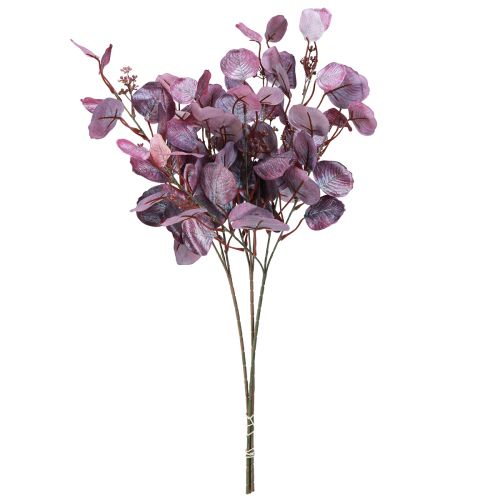 Produkt Glamour gałązka eukaliptusa eukaliptus sztuczny fioletowy 65cm 3szt