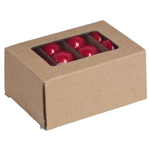 Produkt Szklane bombki świąteczne o wyglądzie czerwonej emalii mini Ø3cm 22 szt