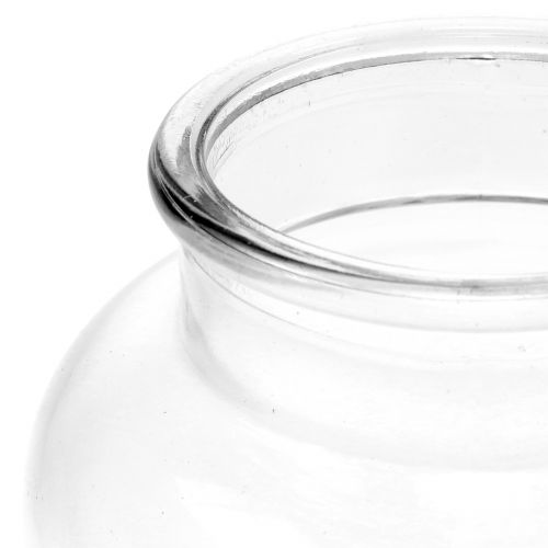 Floristik24 Wazon szklany Ø14cm H16,5cm