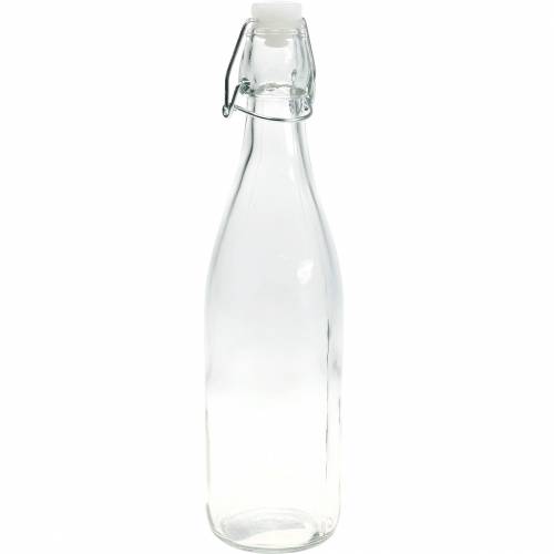 Ozdobna butelka, flip-top butelka, szklany wazon do napełnienia, świecznik
