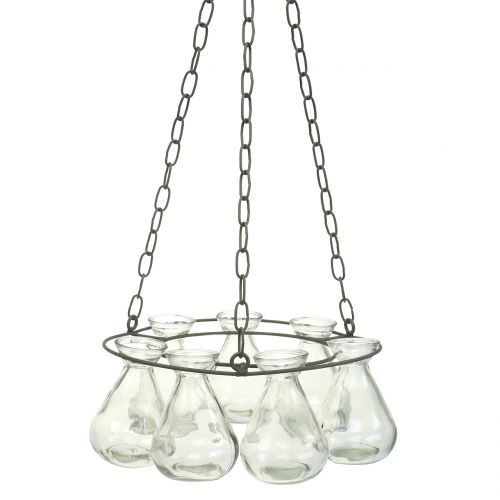 Floristik24 Wieniec wiszący z wazonami na kwiaty Ø24cm