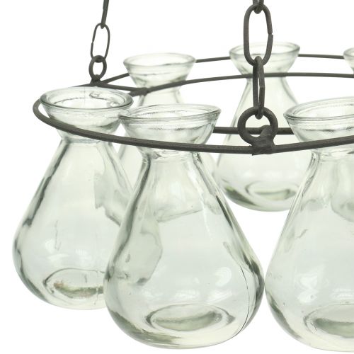 Floristik24 Wieniec wiszący z wazonami na kwiaty Ø24cm