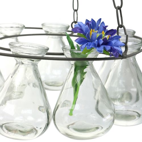 Floristik24 Wieniec wiszący z wazonami na kwiaty Ø24cm