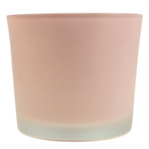 Produkt Doniczka szklana sadzarka różowa szklana wanna Ø14,5 cm H12,5 cm