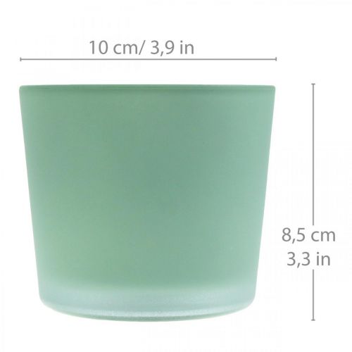 Produkt Szklana doniczka zielona doniczka szklana wanna Ø10cm W8,5cm