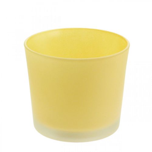 Produkt Szklana doniczka żółta doniczka szklana wanna Ø14,5 cm H12,5 cm
