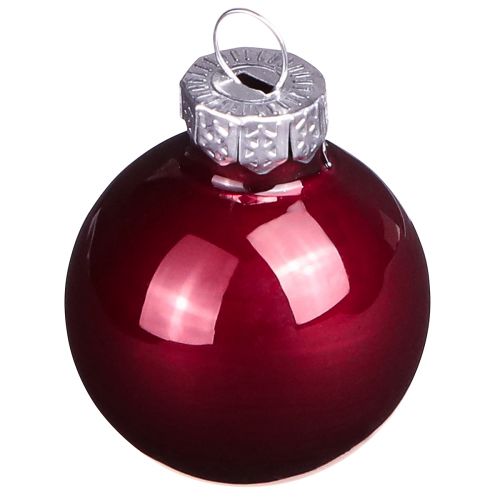 Produkt Bombki szklane Boże Narodzenie w Bordeaux mix Ø3cm 22 szt