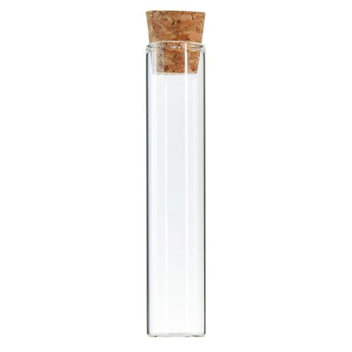 Probówki dekoracyjne szklane rurki korkowe mini wazony wys. 13cm 24szt