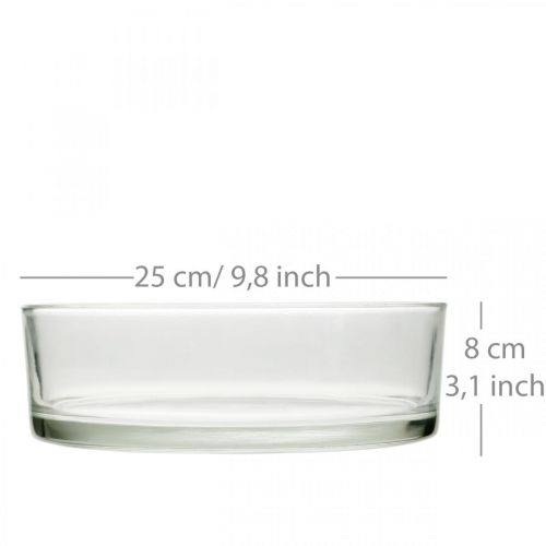Produkt Miska szklana Ø25cm W8cm