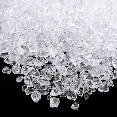 Floristik24 Kamienie szklane 2mm - 4mm kolor naturalny 2kg