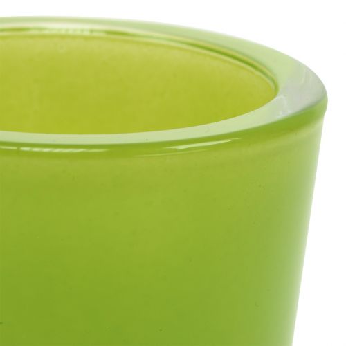 Floristik24 Doniczka szklana Ø7,8cm H8cm Apple Green