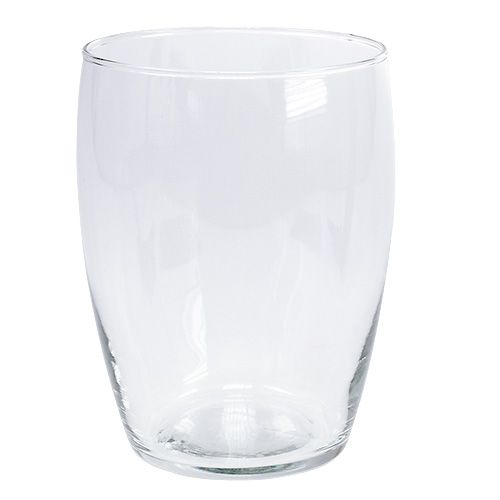 Floristik24 Szklany wazon Okap przezroczysty Ø13,5 cm W19,5 cm