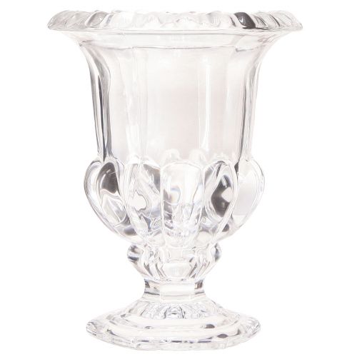 Produkt Wazon szklany mały wazon z przezroczystą stopą w stylu retro Ø11cm W14cm