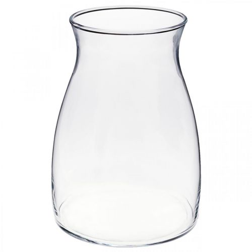 Floristik24 Dekoracyjny szklany wazon przezroczysty szklany wazon Ø11cm W20cm