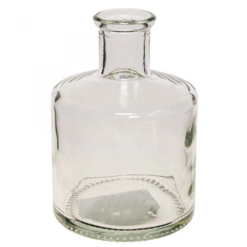 Floristik24 Wazon Szklany Butelki Aptekarskie Deco Szklany Wazon Deco Przezroczysty Ø7cm 6szt
