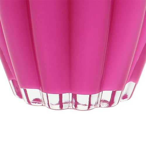 Floristik24 Wazon szklany "Bloom" różowy Ø14cm H17cm