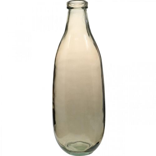 Wazon szklany brązowy duży wazon podłogowy lub szklana dekoracja stołu Ø15cm W40cm
