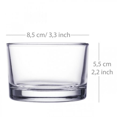 Produkt Wazon szklany przezroczysty Ø8,5 cm H5,5 cm