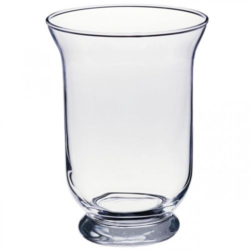 Szklany wazon przezroczysty Ø13,5 cm W19,5 cm Wazon szklany do dekoracji