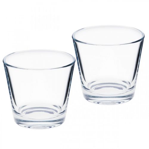 Floristik24 Wazon szklany przezroczysty Ø8,5cm W8cm 6szt