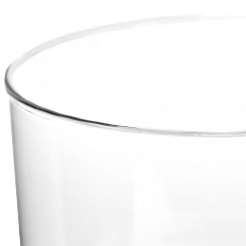 Produkt Szklany wazon ze szklaną dekoracją ROY lampion Ø16cm W20cm