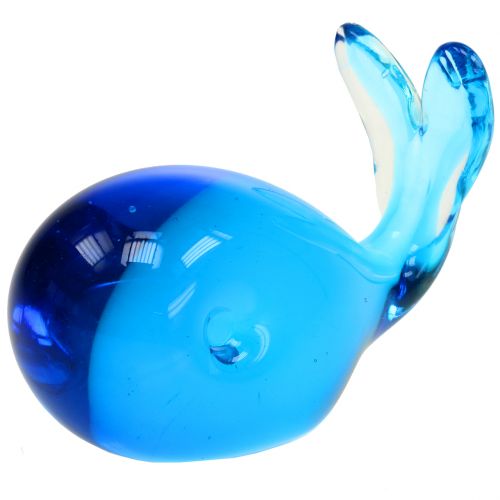 Produkt Szklany Wieloryb Niebieski L12cm