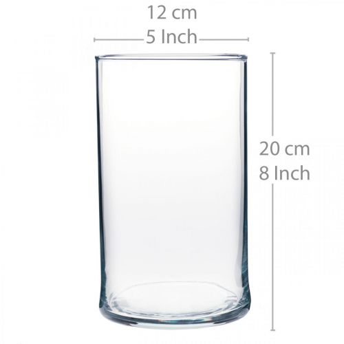 Produkt Wazon szklany przezroczysty cylindryczny Ø12cm H20cm