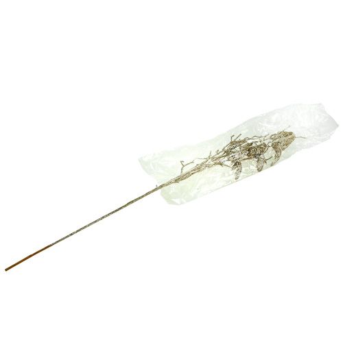 Floristik24 Gałązka brokatowa z ptakami 75cm złota