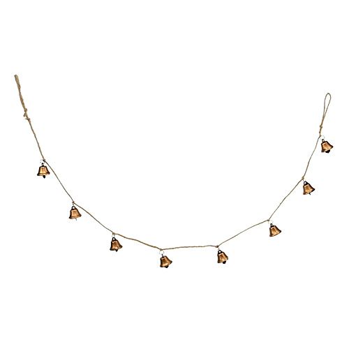 Floristik24 Girlanda z dzwonków miedziana 1m